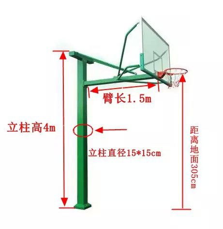 标准篮球框多高图片